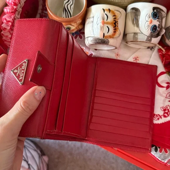 Prada Scarlet Red Wallet - Picture 9 of 17
